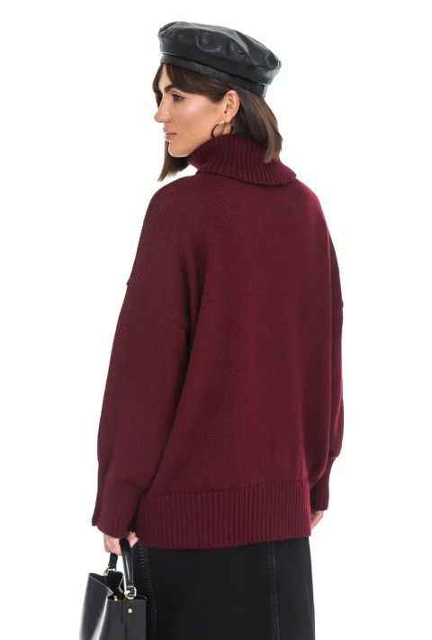 Loose Knit Sweater Bordeaux