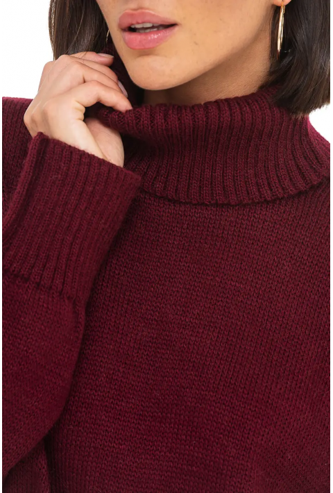 Loose Knit Sweater Bordeaux