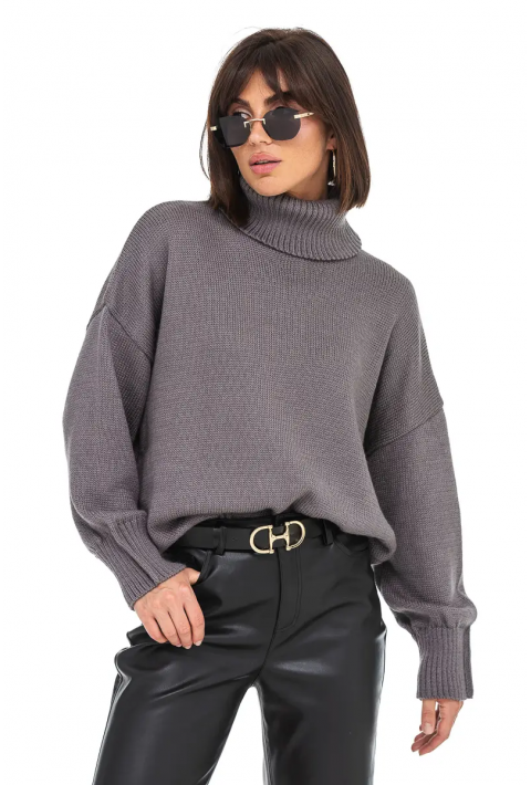 Loose Knit Sweater Grå