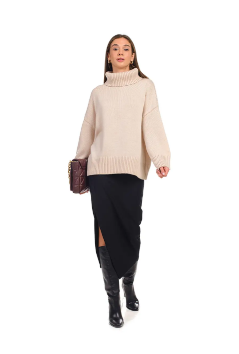 Loose Knit Sweater Beige