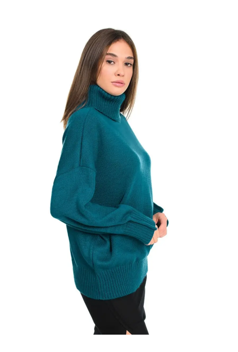 Loose Knit Sweater Marineblå