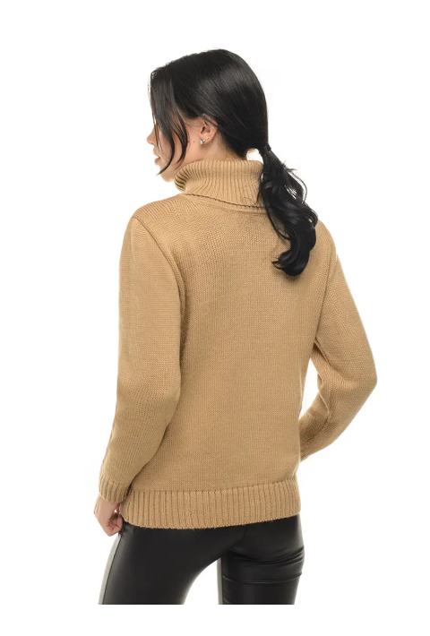 Turtleneck knit pullover 