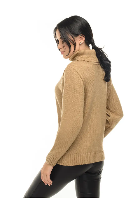 Turtleneck knit pullover 
