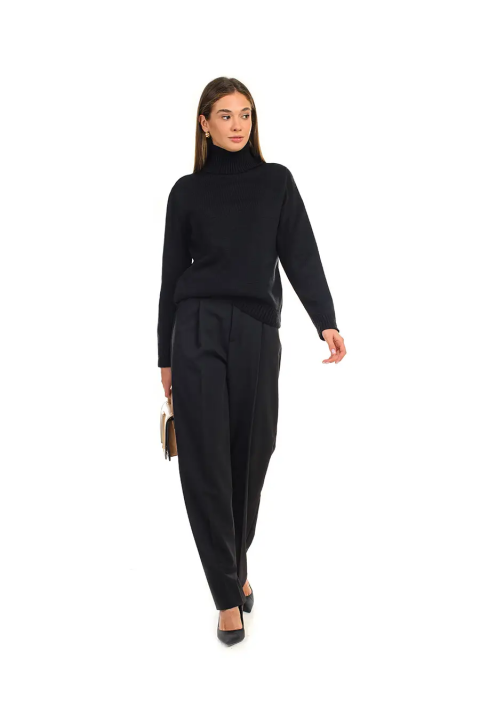 Turtleneck knit pullover 