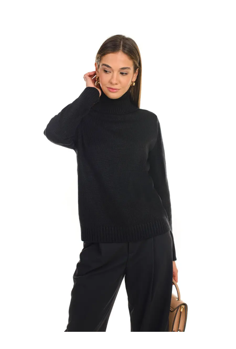 Turtleneck knit pullover 