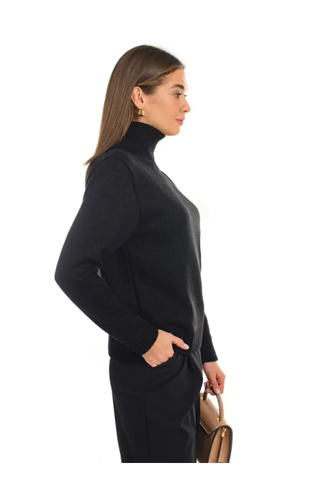 Turtleneck knit pullover 