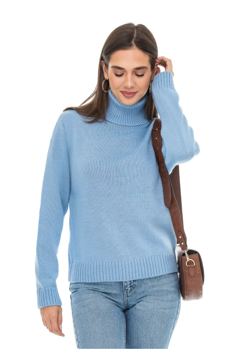Turtleneck knit pullover 
