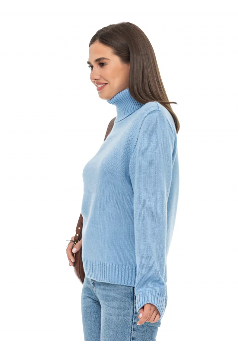Turtleneck knit pullover 