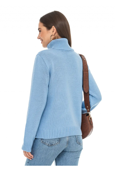 Turtleneck knit pullover 