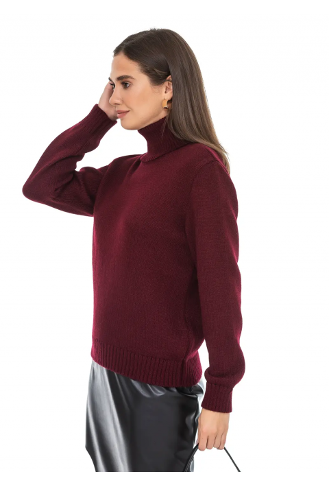 Turtleneck knit pullover 