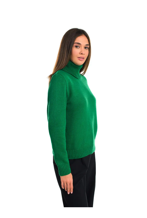 Turtleneck knit pullover 