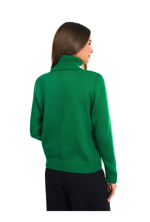 Turtleneck knit pullover 