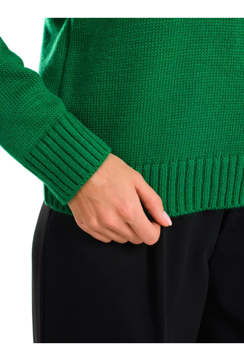 Turtleneck knit pullover 