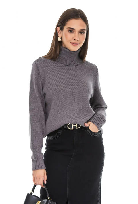 Turtleneck knit pullover 