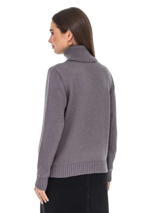 Turtleneck knit pullover 