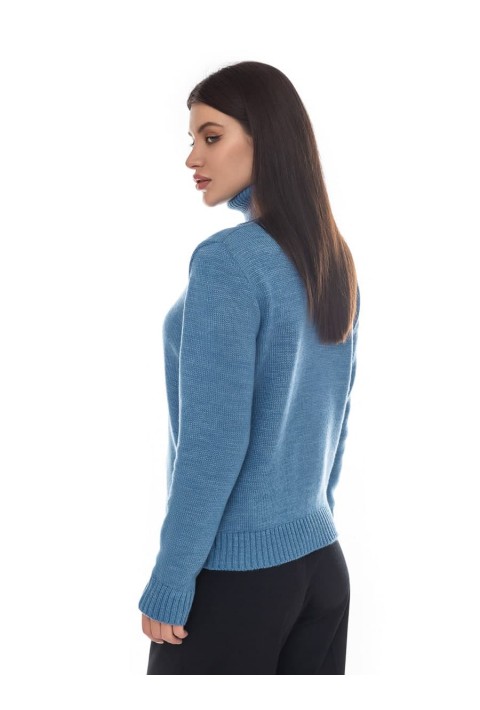 Turtleneck knit pullover 