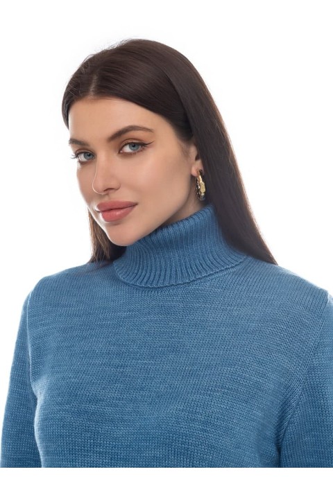 Turtleneck knit pullover 