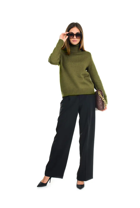 Turtleneck knit pullover 