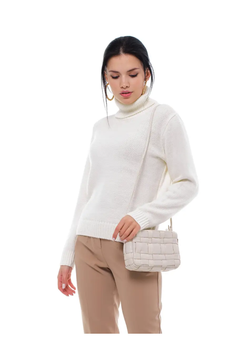 Turtleneck knit pullover 