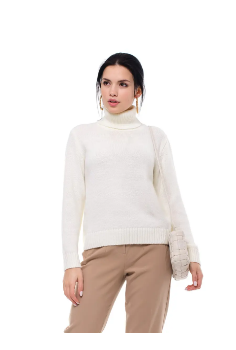 Turtleneck knit pullover 