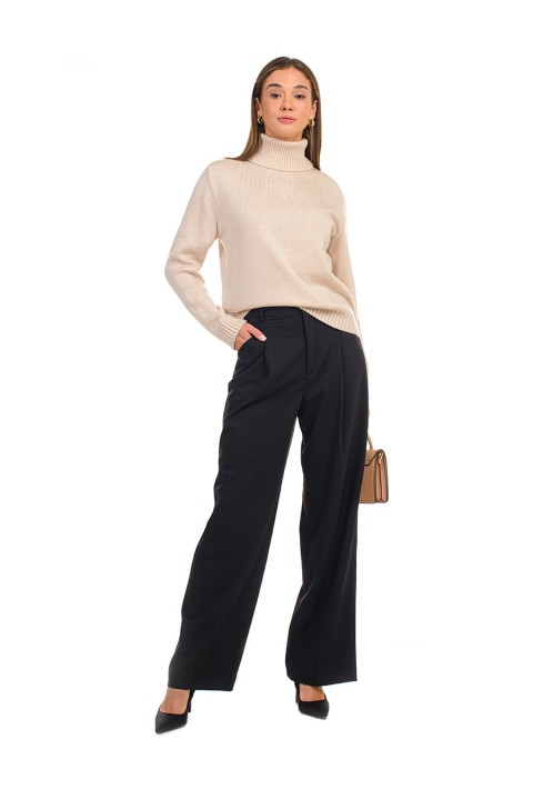 Turtleneck knit pullover 
