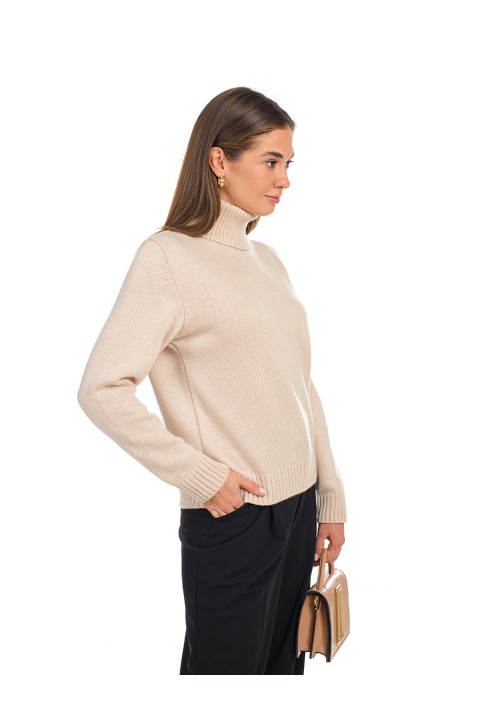 Turtleneck knit pullover 