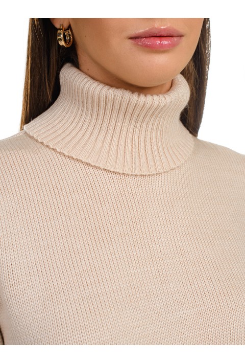 Turtleneck knit pullover 