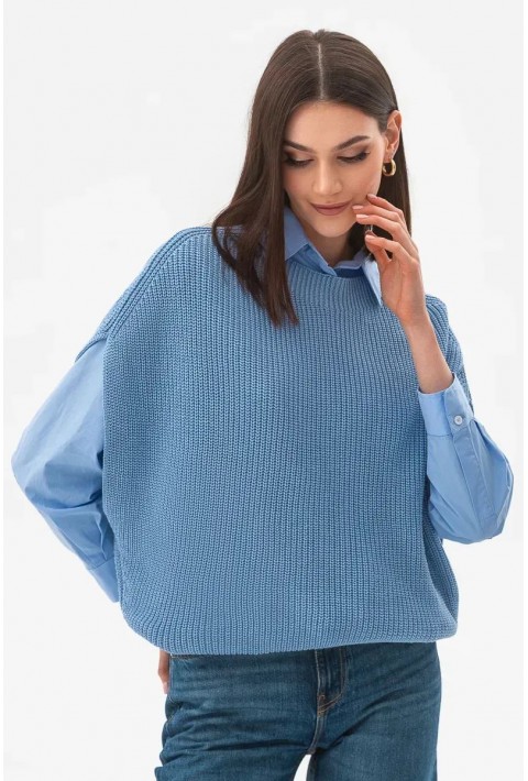 Knit Vest Lyseblå