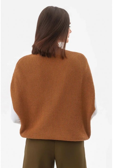 Knit Vest Brun