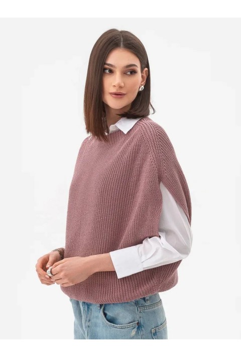 Knit Vest Rose