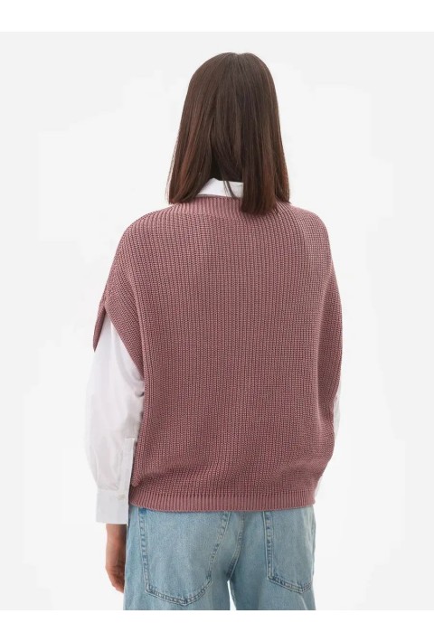 Knit Vest Rose