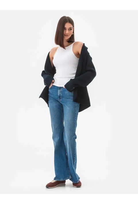 Knit Cardigan Blå