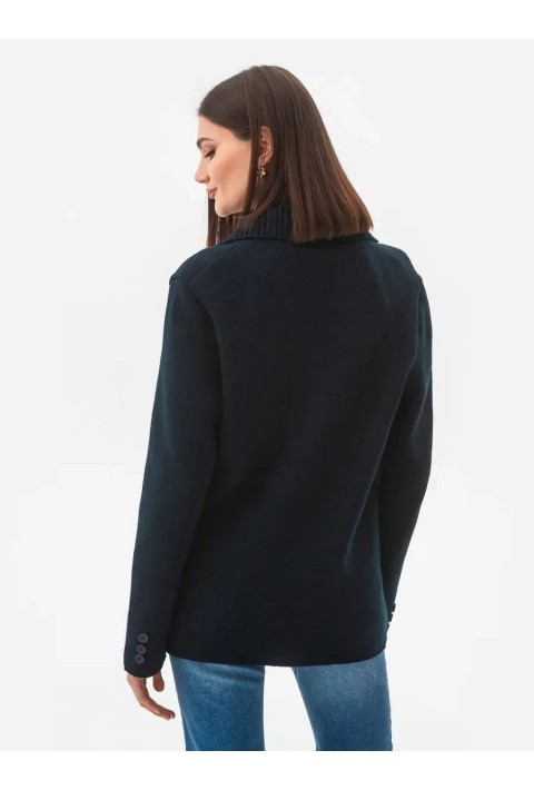 Knit Cardigan Blå
