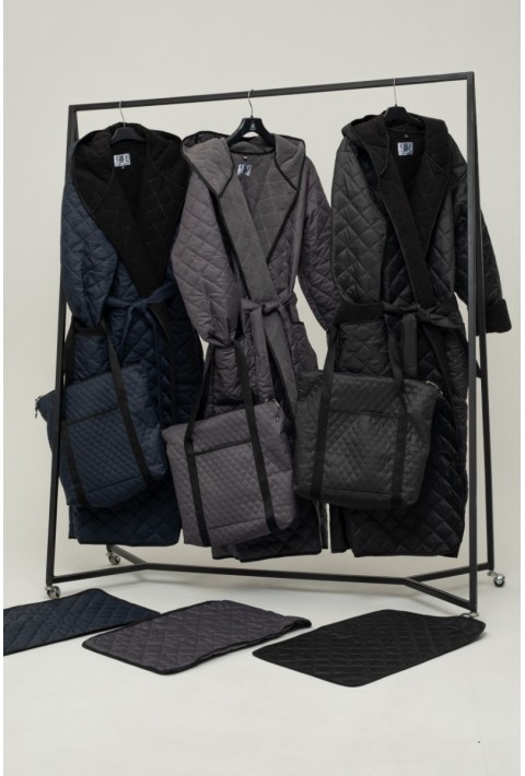 Windproof Bathrobe Black