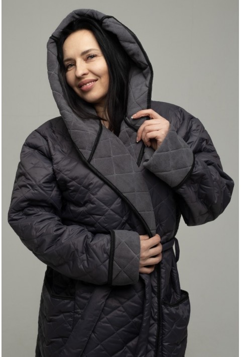 Windproof Bathrobe Grey