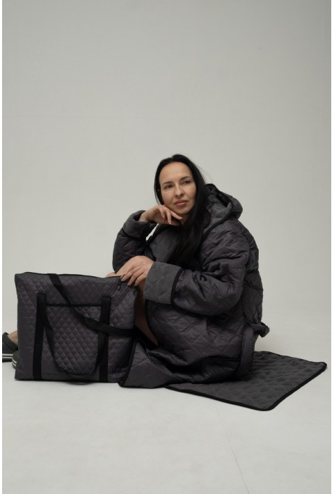 Windproof Bathrobe Grey